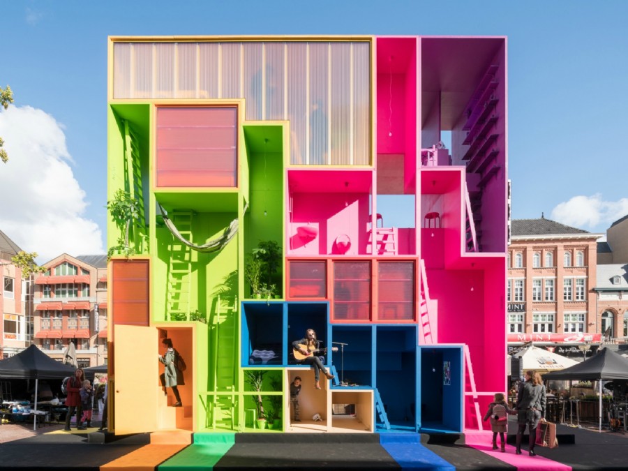 MVRDV unveil futuristic and flexible hotel at Dutch Design Week